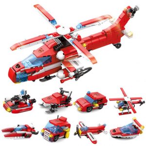 KAZI / GBL / BOZHI KY80514-1 City Fire: Heavy Fire Helicopter 8IN1 8 Fit 0