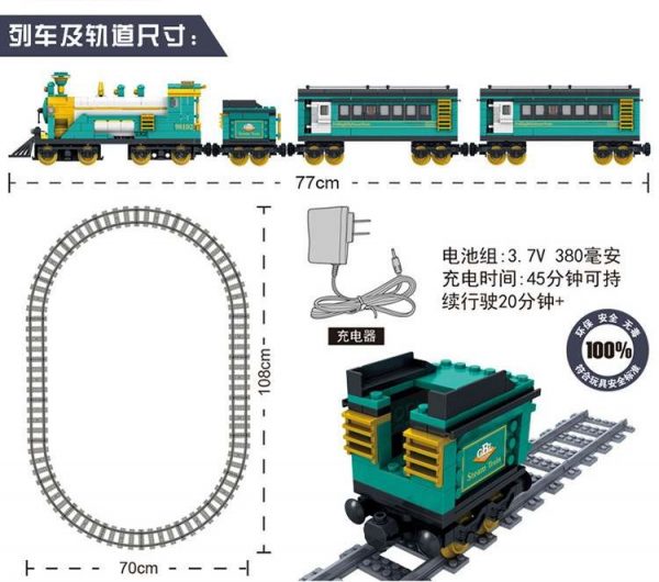 KAZI / GBL / BOZHI KY98225 Rail train: Australian Puffinbilly Steam Train 4