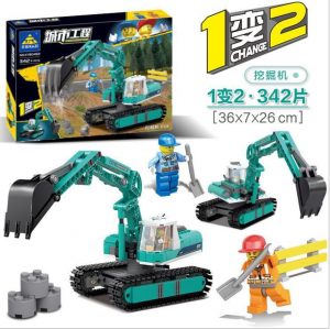 KAZI / GBL / BOZHI KY80453 City Engineering: Excavator-01X, Excavator-02R 0