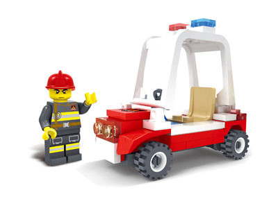 KAZI / GBL / BOZHI KY98202 Fire Police: Fire Police Car 0