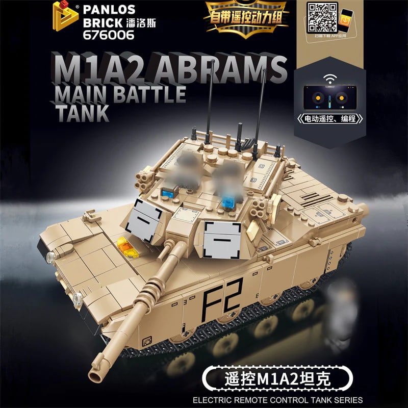 PANLOS 676006 RC M1A2 Abrams Main Battle Tank 4 - KAZI Block