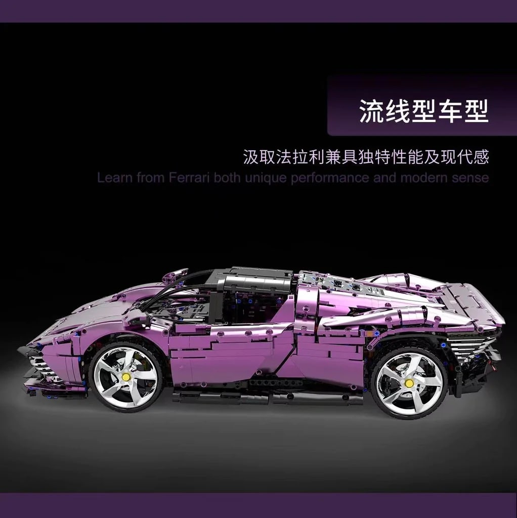 TGL 006 1 Ferrari SP3 Chrome Purple 2 - KAZI Block