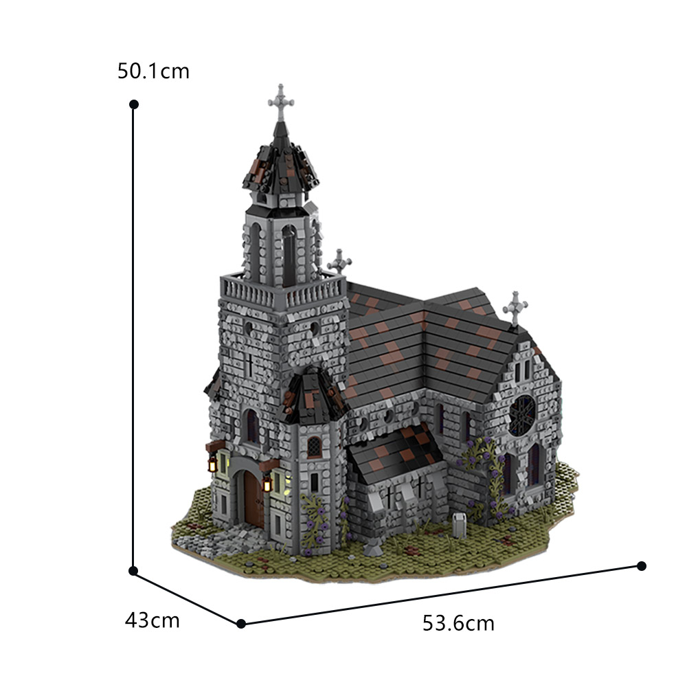 Medieval Cathedral MOC 76813 4 - KAZI Block