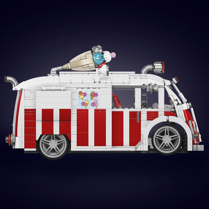 Mould King 10039 Ice Cream Truck 2 - KAZI Block