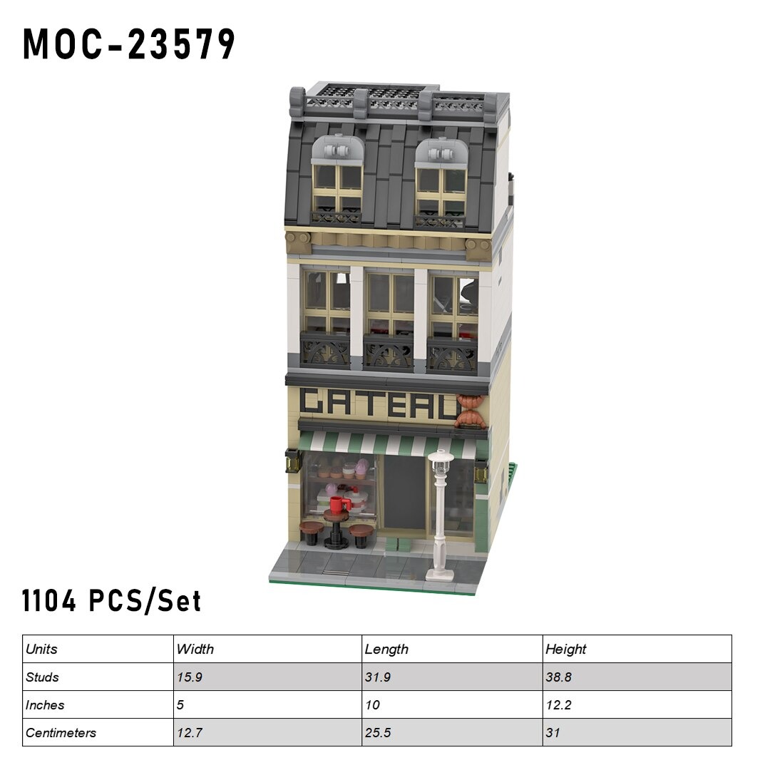 authorized moc 23579 cake shop 1104 parts main 5 - KAZI Block