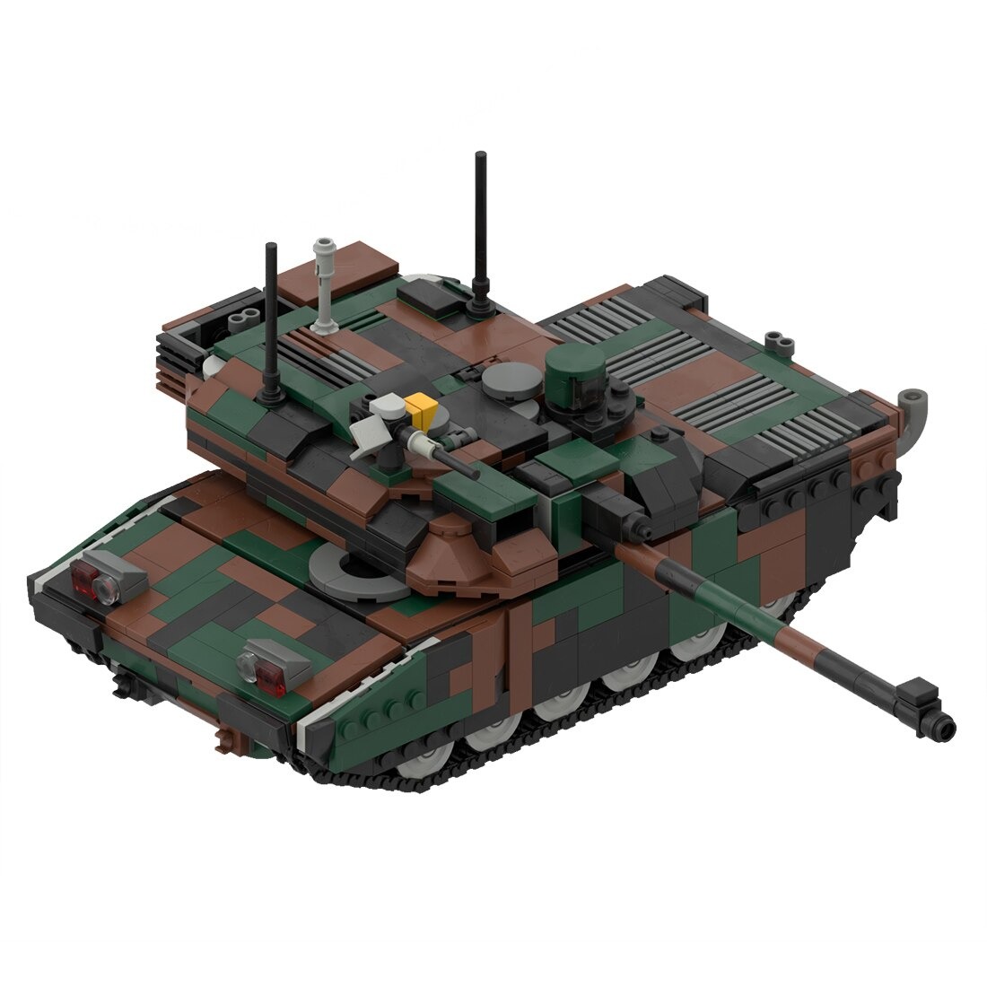 moc 34858 leclerc main battle tank model main 2 - KAZI Block