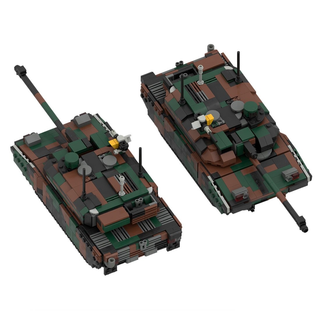 moc 34858 leclerc main battle tank model main 4 - KAZI Block