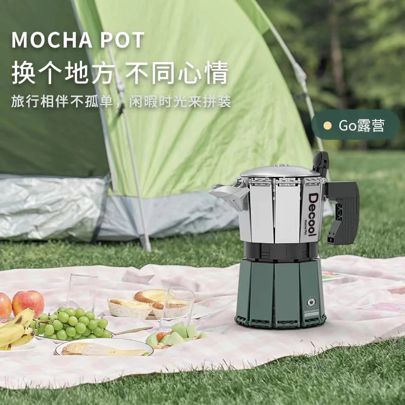 DECOOL 16810 Mocha Pot Coffee Pat 3 - KAZI Block
