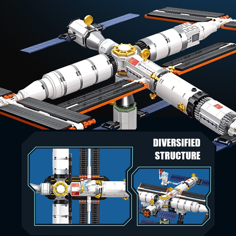 JIESTAR 58006 Space Model Tiangong Space Station 3 - KAZI Block