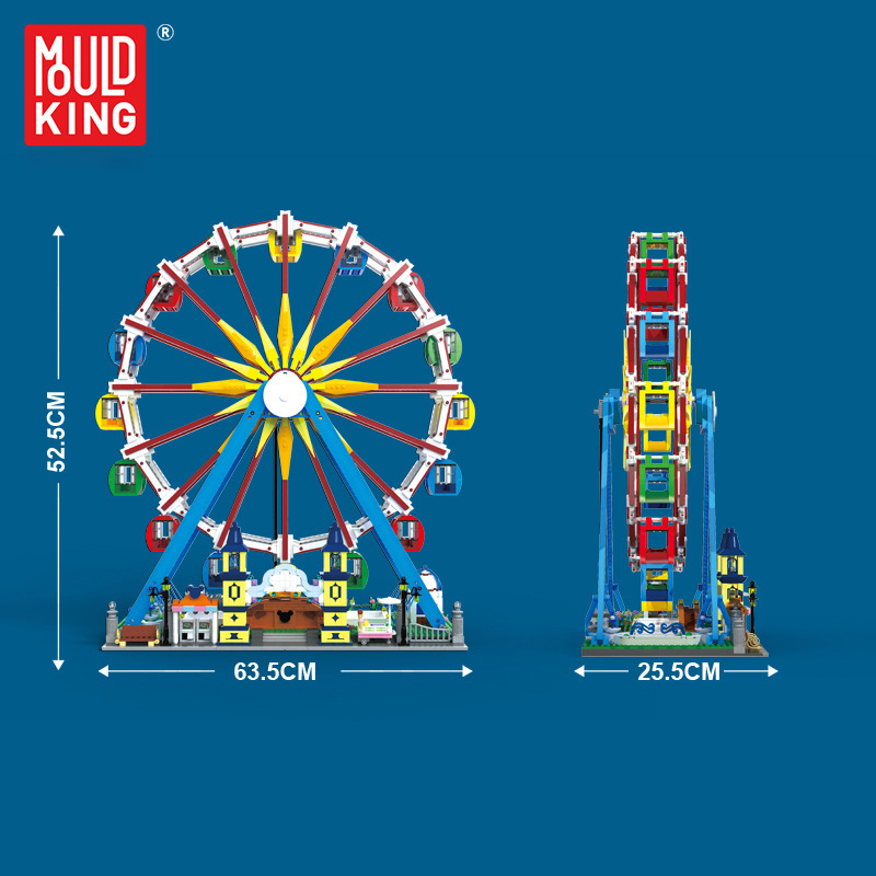 Mould King 11006 Fairground Ferris Wheel 1 1 - KAZI Block