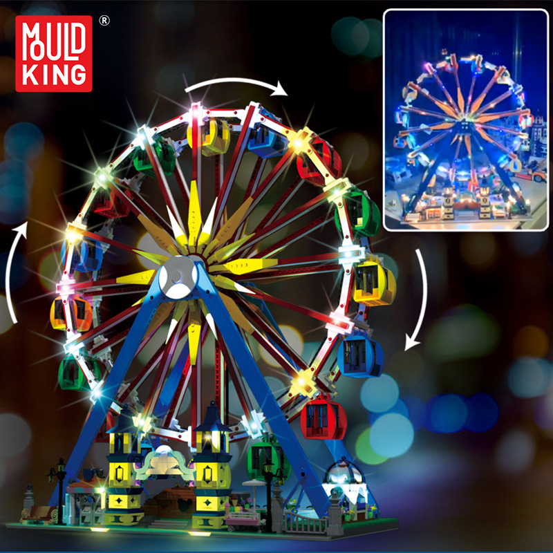 Mould King 11006 Fairground Ferris Wheel 4 1 - KAZI Block