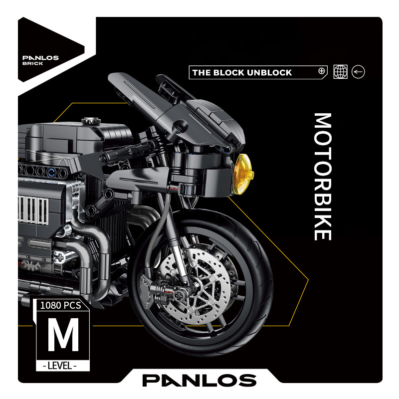 Panlos 672009 Black Bat Motorbike 2 - KAZI Block