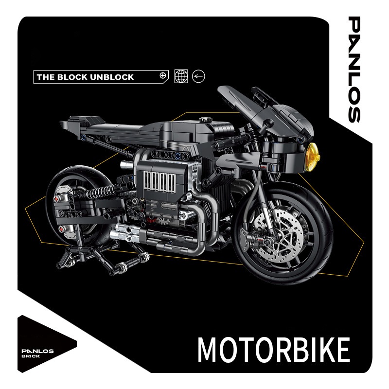 Panlos 672009 Black Bat Motorbike 5 - KAZI Block