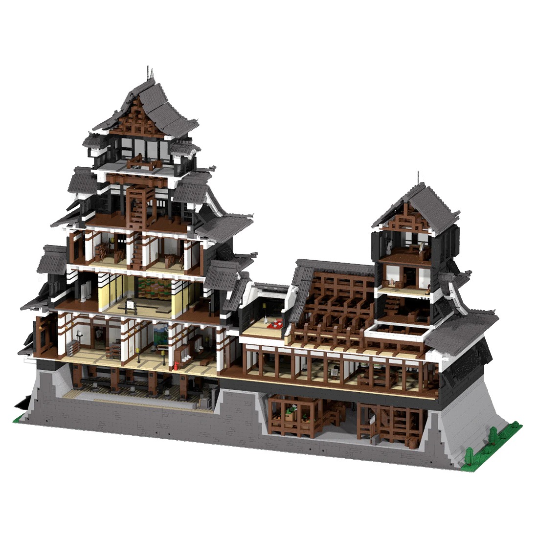 kumamoto castle model street view moc bu main 4 - KAZI Block