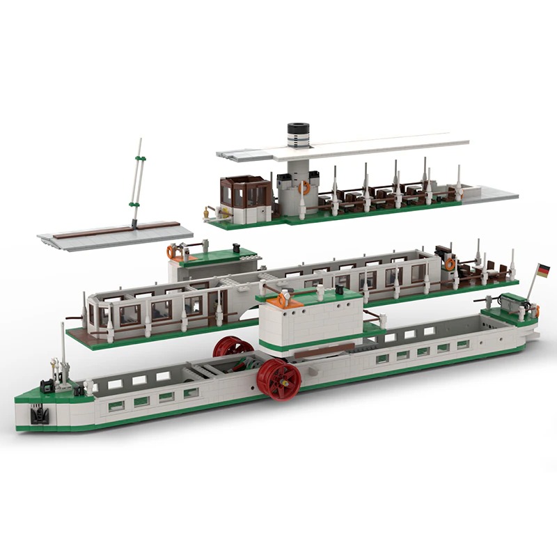 moc building blocks ship model serie lar main 3 - KAZI Block