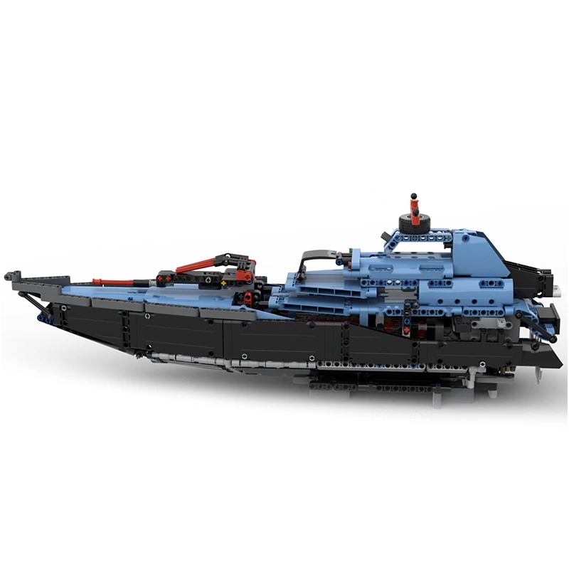 moc building blocks warship model series main 1 - KAZI Block