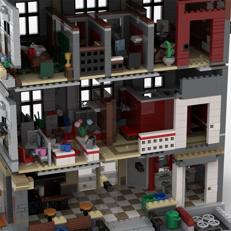 moc building blocks street view model bu main 2 - KAZI Block