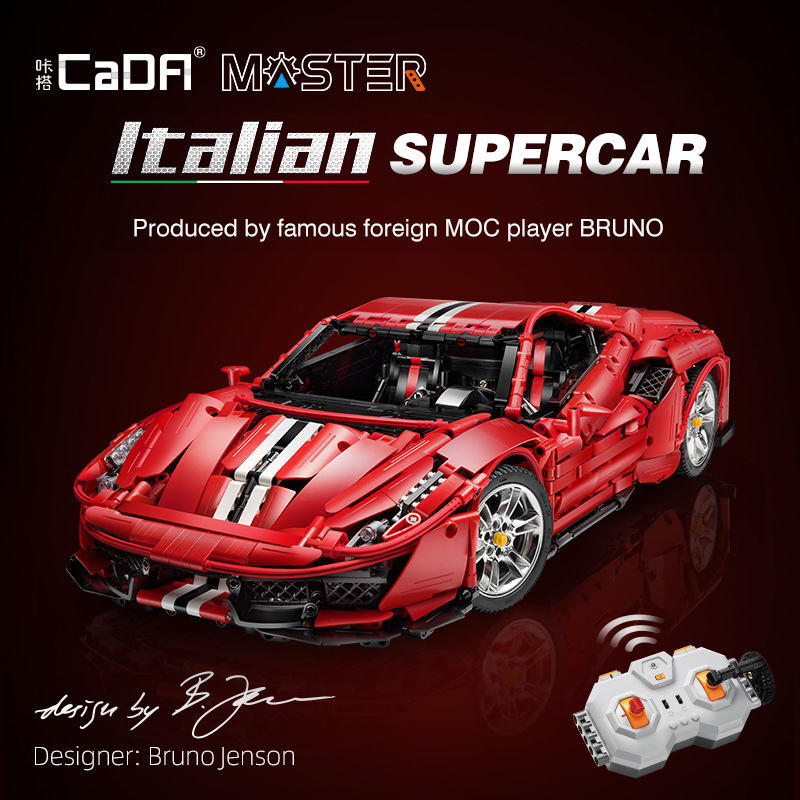 CADA C61043 Ferrari 488 Italian Super Car 5 - KAZI Block