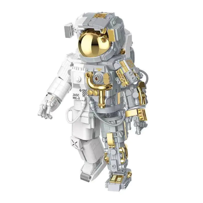 JAKI 9116 Creator Gold Version Space astronaut Building Blocks 3 - KAZI Block
