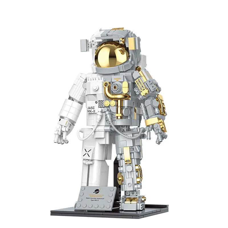 JAKI 9116 Creator Gold Version Space astronaut Building Blocks 4 - KAZI Block