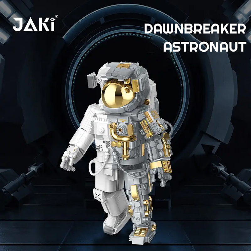 JAKI 9116 Creator Gold Version Space astronaut Building Blocks 5 - KAZI Block