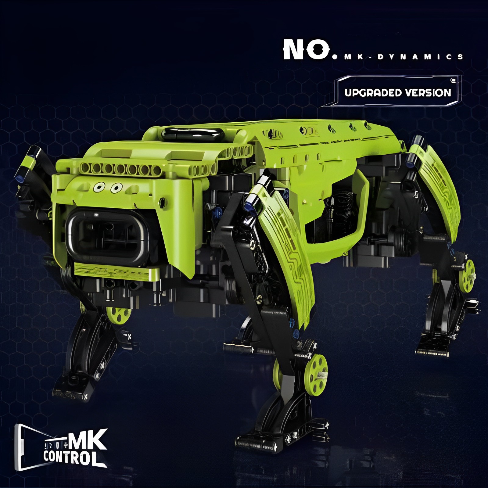 Mould King 15077 Power Motor Green Robot Dog 4 1 1 - KAZI Block