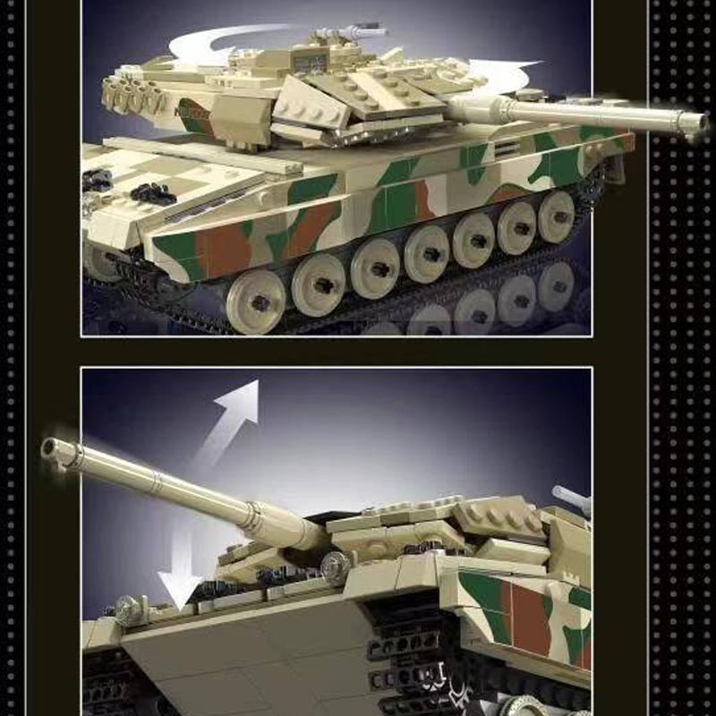 Mould King 20020 Leopard 2 Tank 2 - KAZI Block