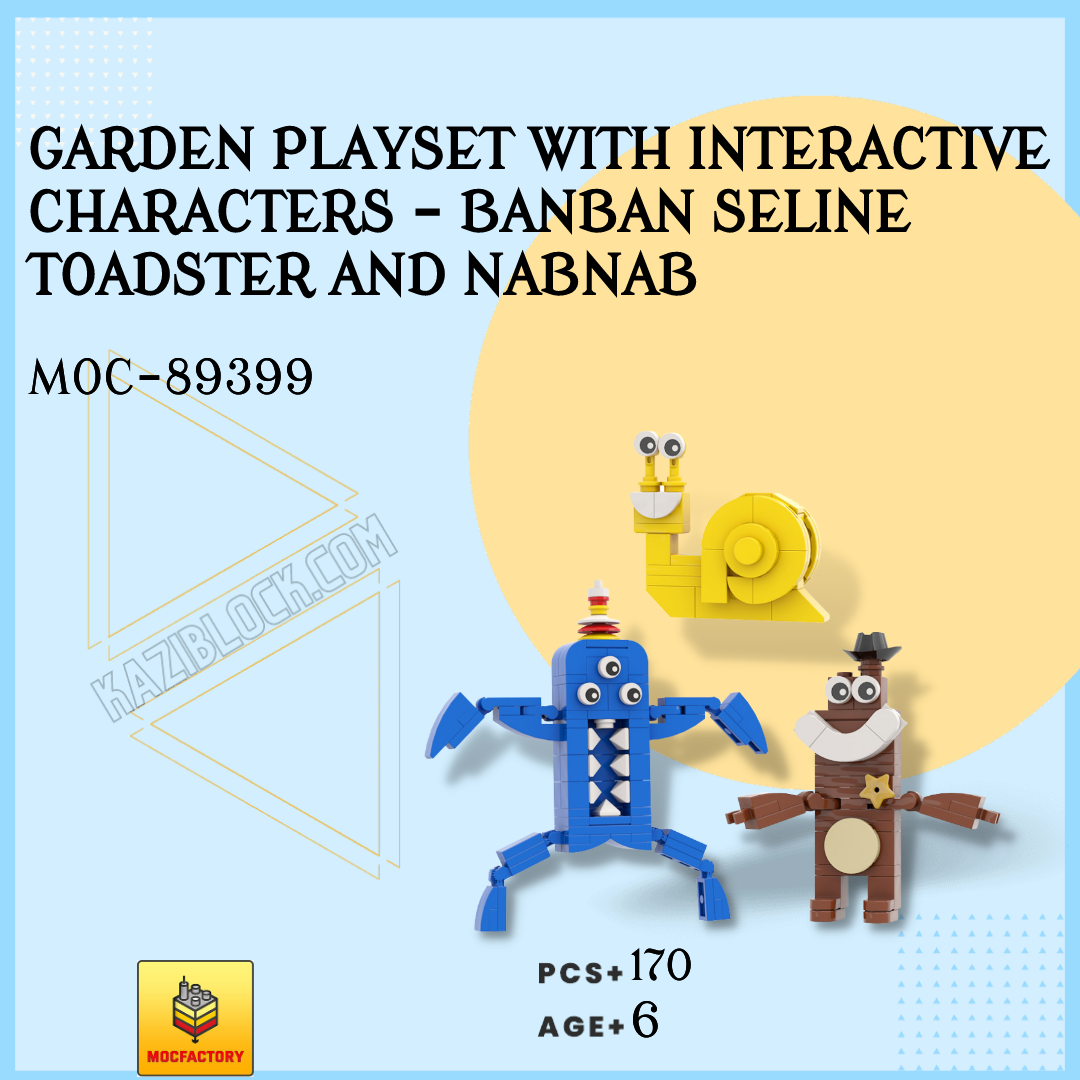 Garden Playset with Interactive Characters - Banban Seline