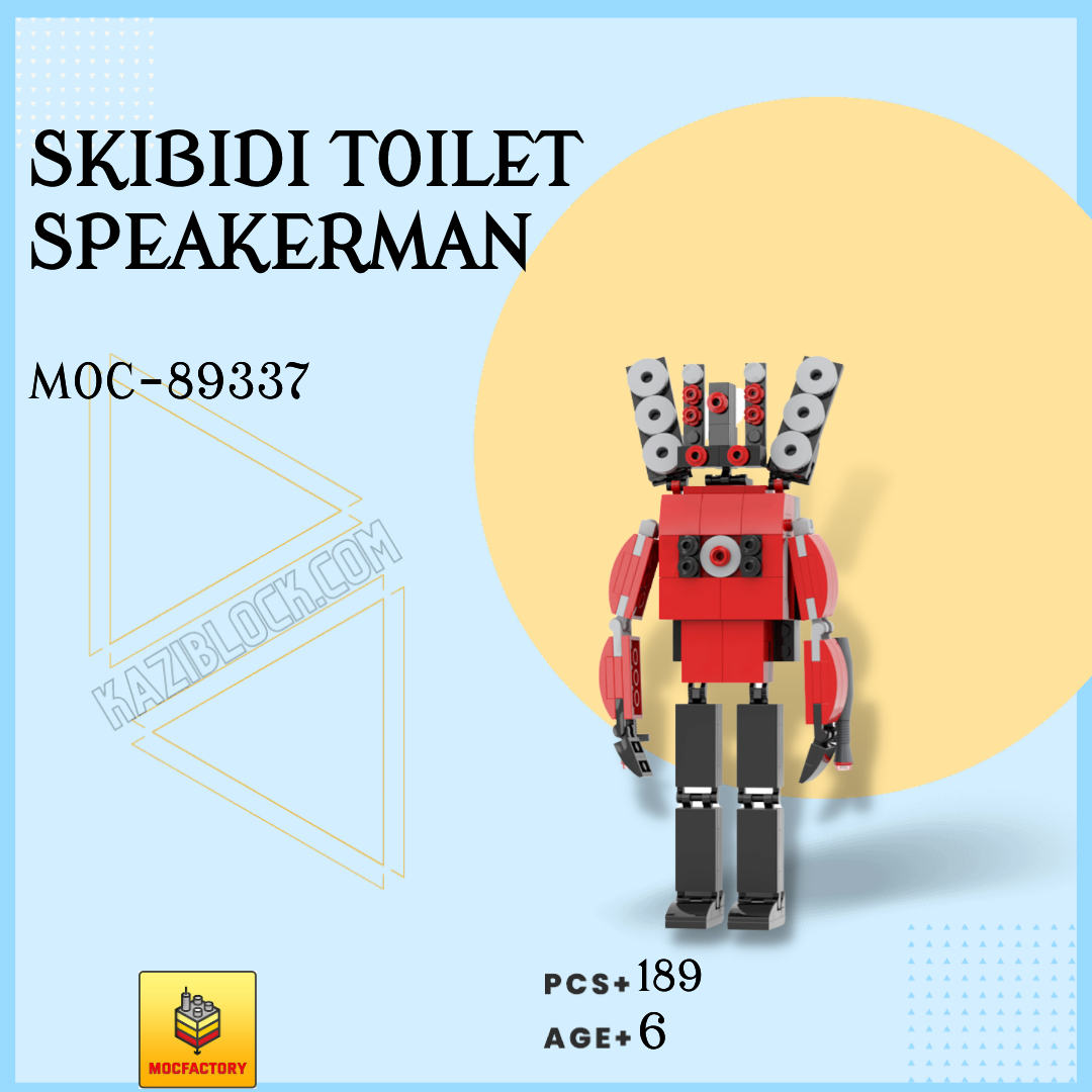 MOC Factory™ 89301 Skibidi Toilet G-Man Toilet brick set