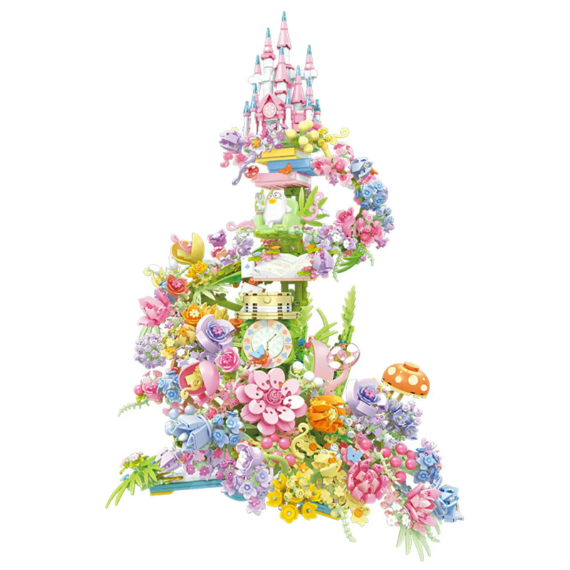 SEMBO 611072 Fantasy Flower Castle 4 - KAZI Block