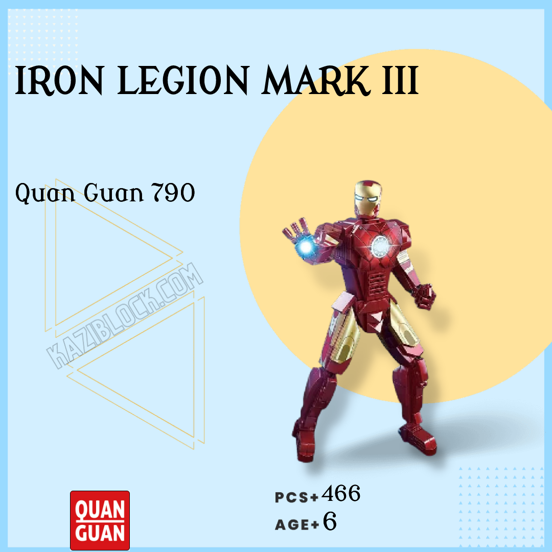 QUANGUAN 790 Iron Legion Mark III brick set KAZI Block