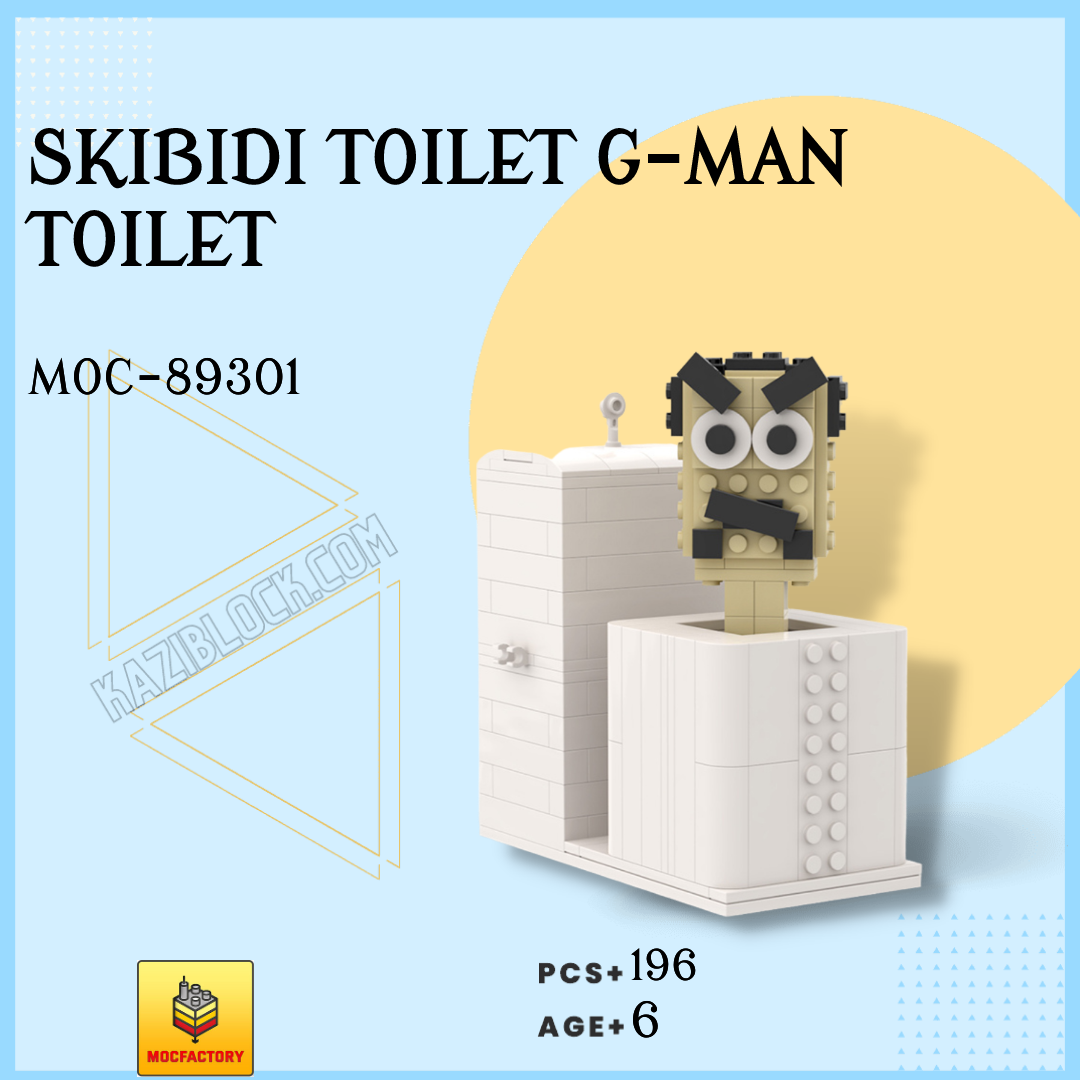 MOC Factory Movies and Games 89301 Skibidi Toilet G-Man Toilet
