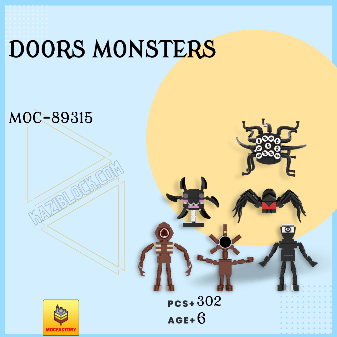 MOC Factory™ 89315 Doors Monsters brick set KAZI Block