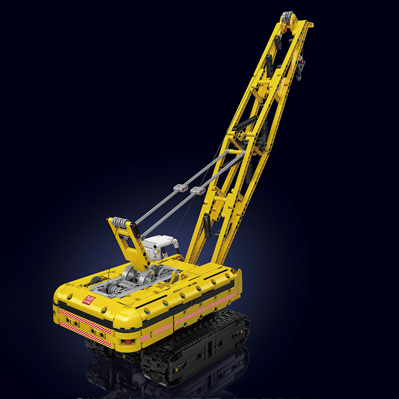 Mould King 15069 Motor Yellow Crawler Crane 3 - KAZI Block