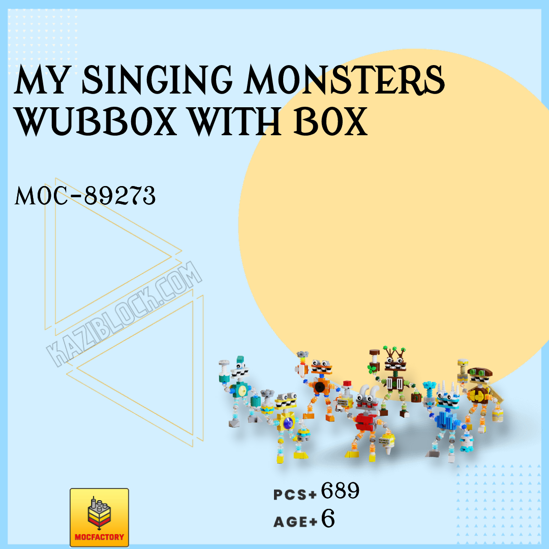 MOC Factory Block 89283 My Singing Monsters Wubbox Set Movies and