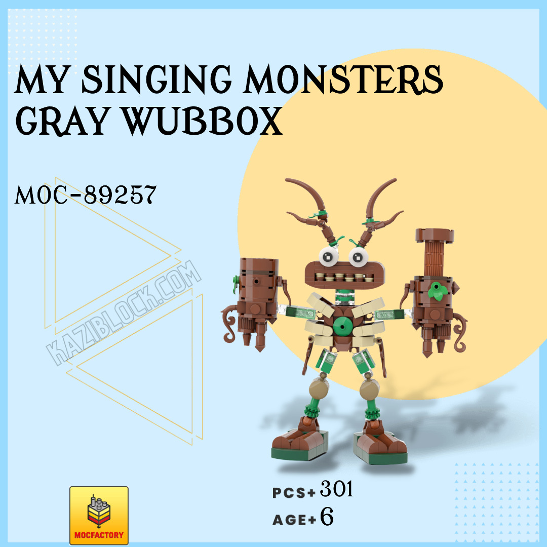 MOC Factory 89394 My Singing Monsters Wubbox with 300 Pieces
