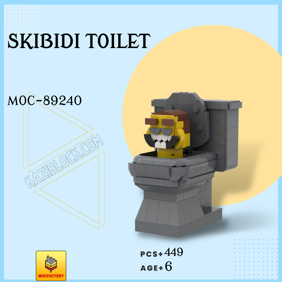 MOC Factory™ 89301 Skibidi Toilet G-Man Toilet brick set