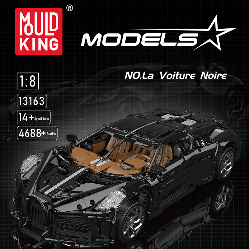 Mould King 13163 Bugatti La Voiture Noire With Motor 1 - KAZI Block