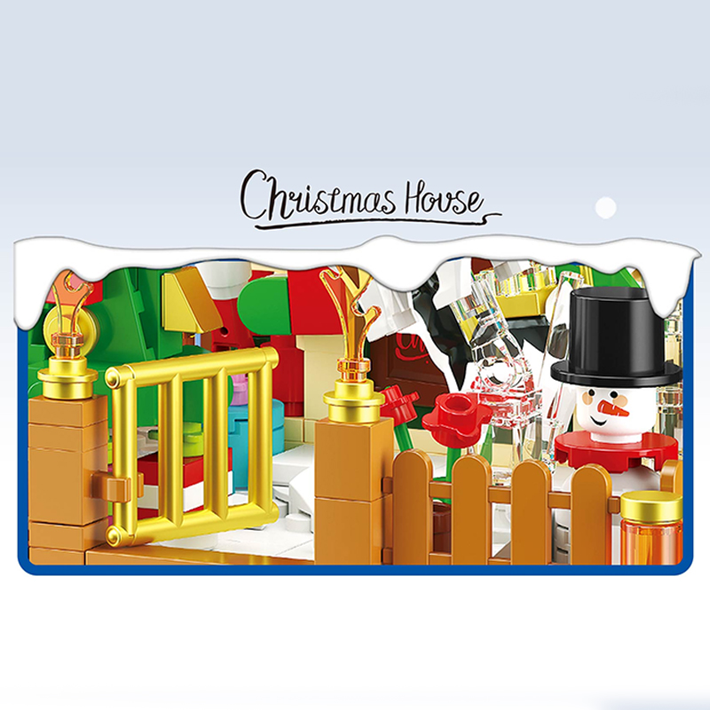 ZHEGAO 662023 Gift Box Christmas House 3 - KAZI Block