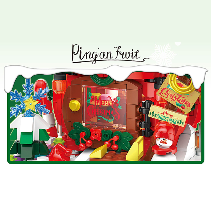 ZHEGAO 662024 Gift Box Christmas House 5 - KAZI Block