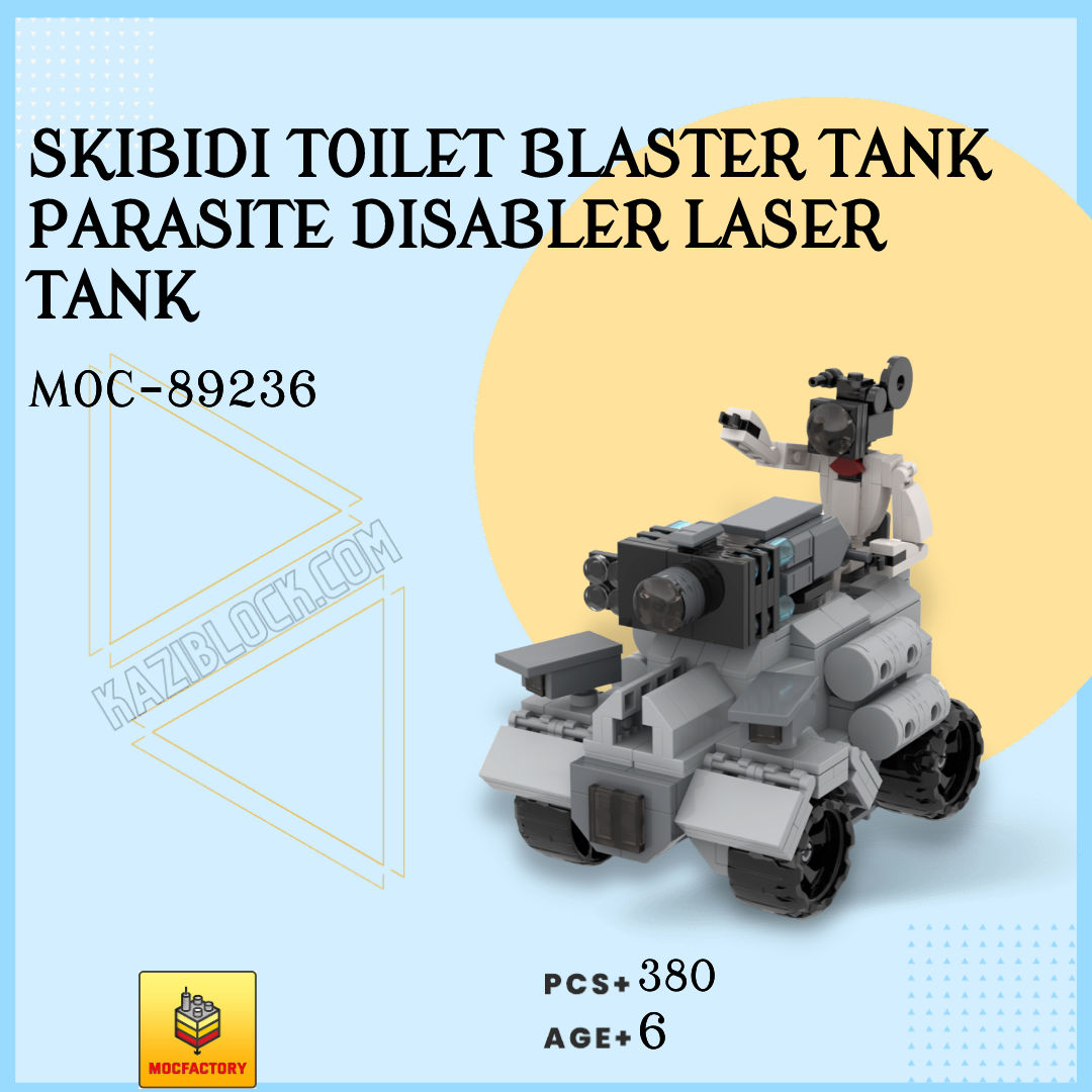 MOC Factory Movies and Games 89309 Skibidi Toilet Blaster Tank