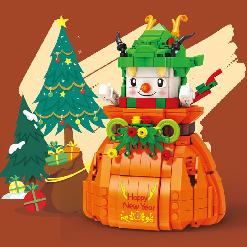 Kaido KD99011 Little Dragon Snowman Lucky Bag Christmas 1 - KAZI Block