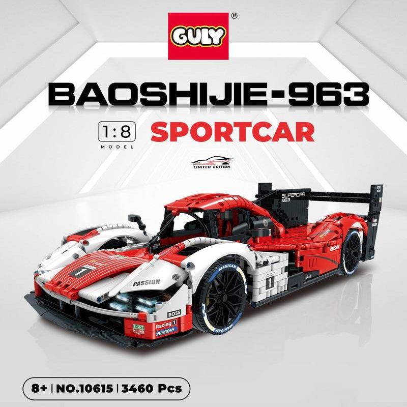 GULY 10615 Porsche 963 Sport Car With Motor 1 - KAZI Block