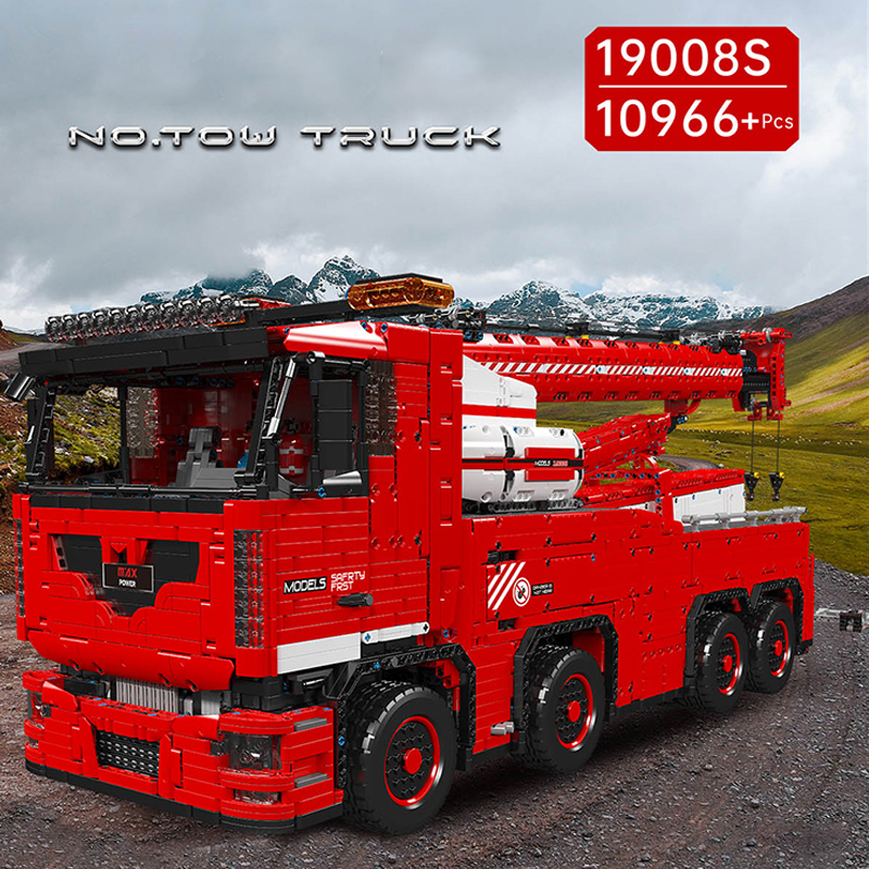 Mould King 19008S Tow Truck MKII With Motor 1 - KAZI Block