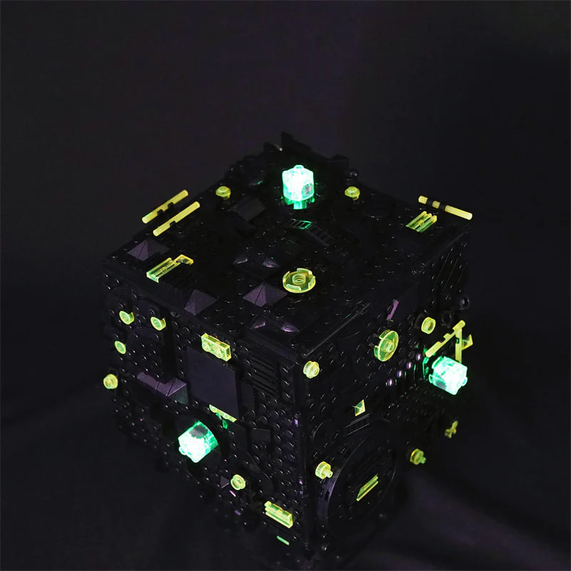 YOURBRICKS 60001 Star Trek Borg Cube with Lights 3 - KAZI Block