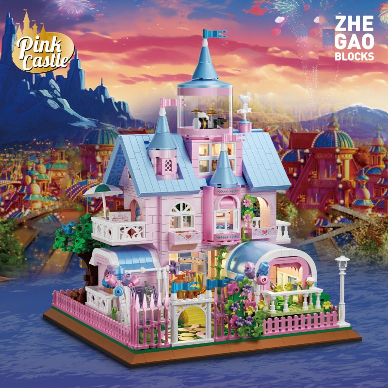 ZHEGAO 613002 Pink Castle 1 - KAZI Block