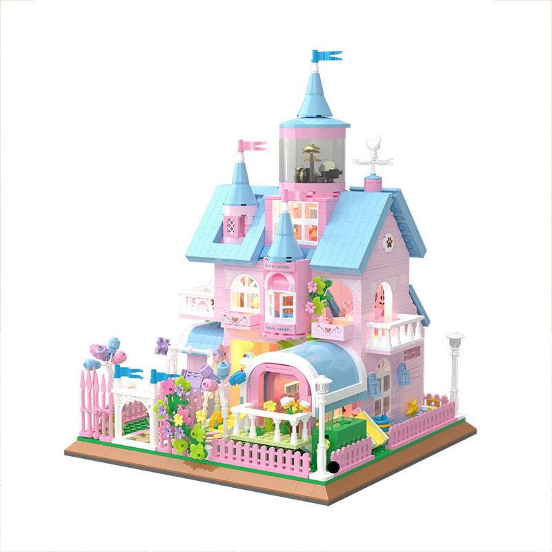 ZHEGAO 613002 Pink Castle 2 - KAZI Block