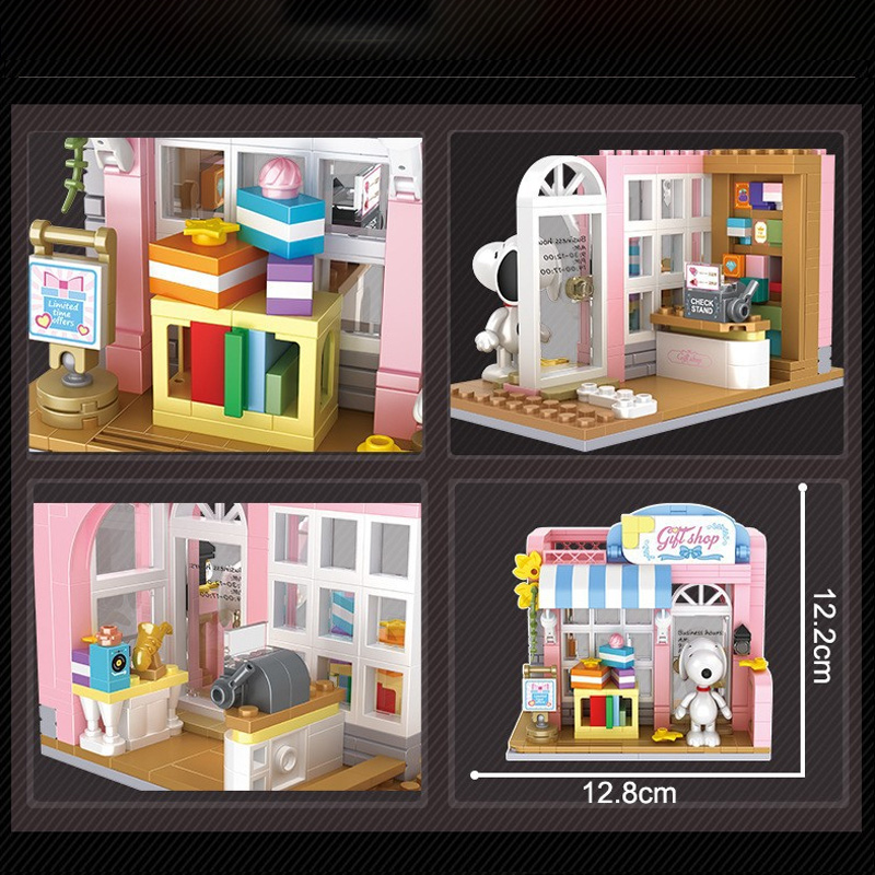 CACO S015 Peanuts Snoopy Gift Shop 3 - KAZI Block